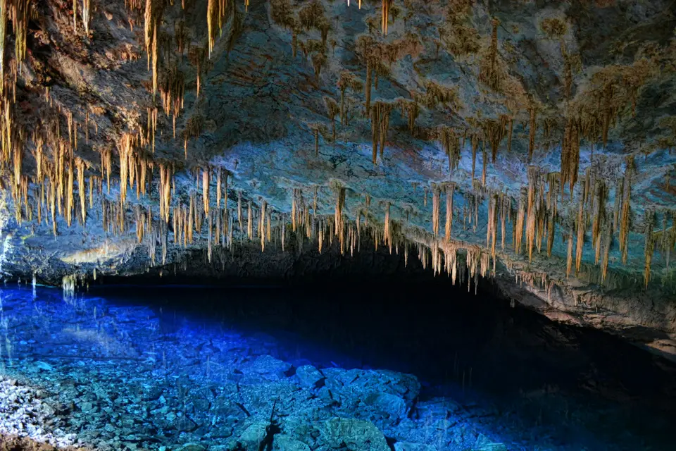a cave filled with lots of blue water — Bonito
