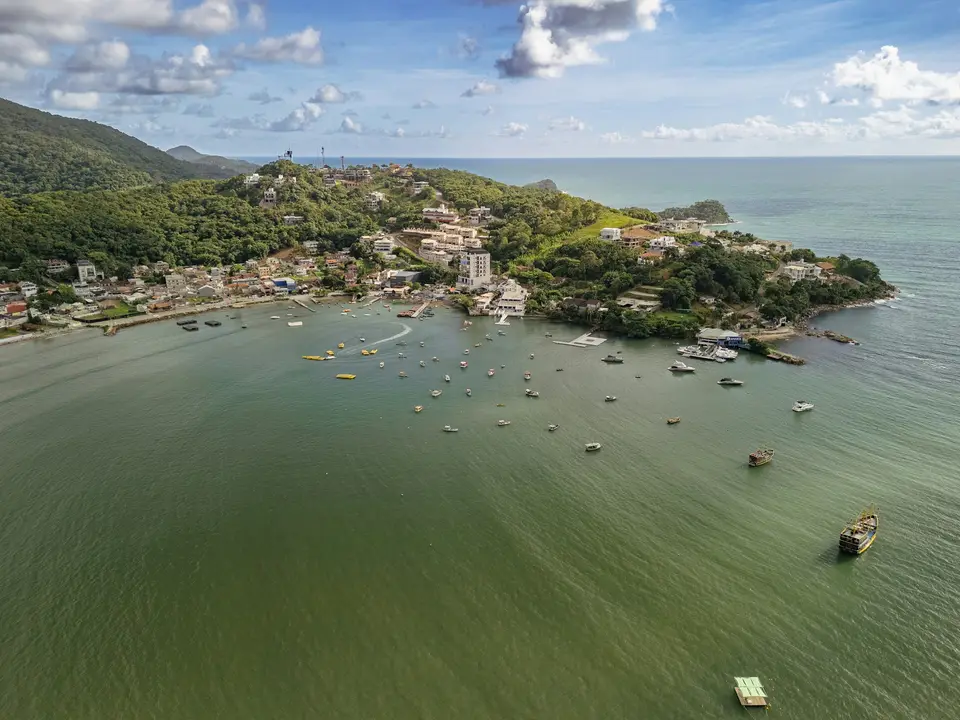 a large body of water with boats floating on top of it — Florianópolis