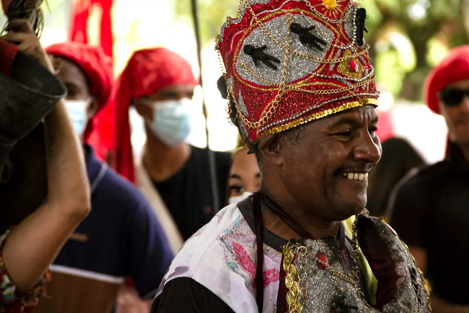 a person wearing a mask